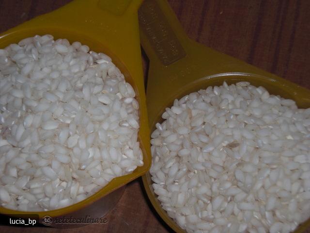 Pilaf cu Ciuperci, Carnati Afumati si Cascaval