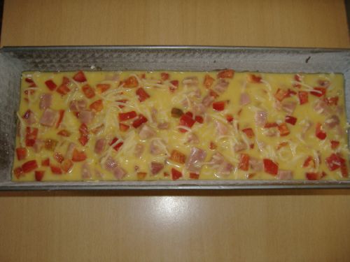 Chec aperitiv - cu jambon si ardei gras