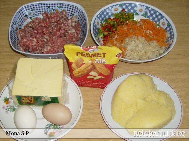 Crochete si chiftele din carne si mamaliga