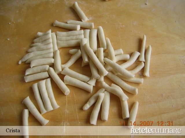 Cavatelli cu cicoare si conopida