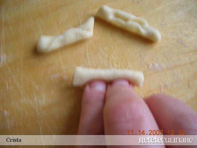 Cavatelli cu cicoare si conopida