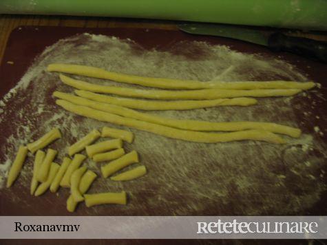 Cavatelli cu cicoare si conopida