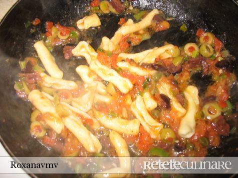 Cavatelli cu cicoare si conopida