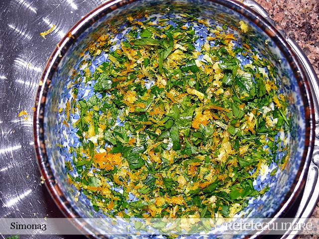 Osso bucco cu gremolata
