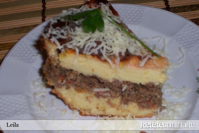 Musaca de pireu cu carne si ciuperci