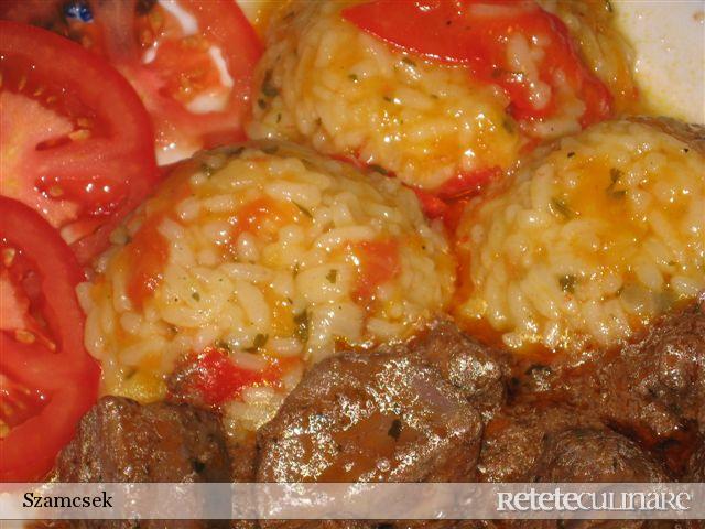 Ficat de vitel cu pilaf de orez