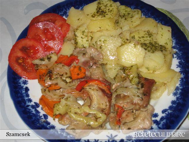 Vitel la cuptor cu cartofi