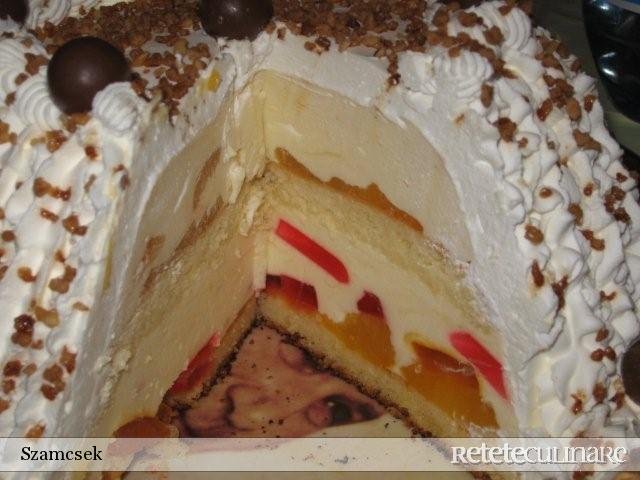 Tort Diplomat cu Piersici si Jeleu