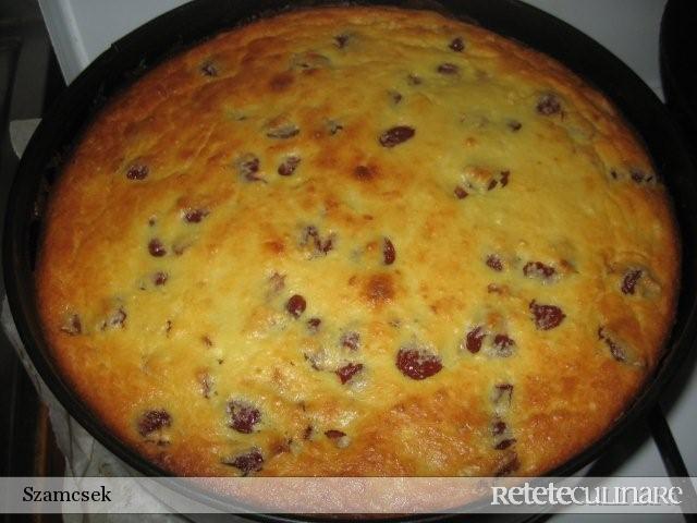 Prajitura cu branza dulce si visine