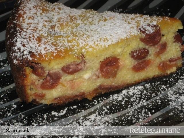 Prajitura cu branza dulce si visine