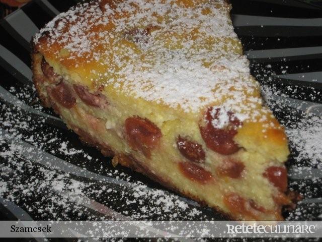 Prajitura cu branza dulce si visine