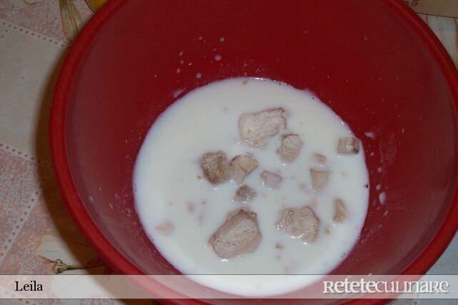 Klebba (Knedli) cu pui si smantana