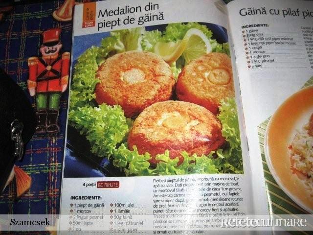 Medalioane din piept de curcan
