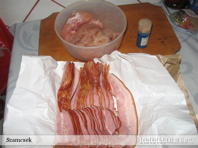 Piept de pui in bacon