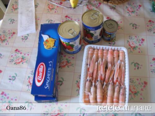 Sgambi Medii cu Spaghetti