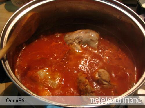 Carne de Iepure cu Sos de Rosii
