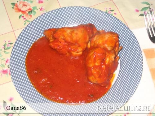 Carne de Iepure cu Sos de Rosii