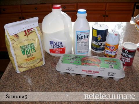 Clatite Americane (pancakes) cu Ciocolata sau Afine