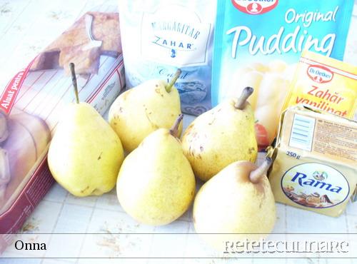 Strudel cu pere si crema