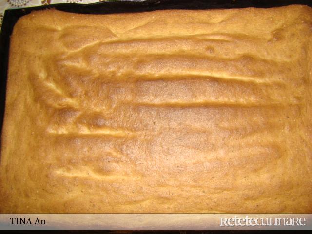 Prajitura cu nuca si crema de budinca
