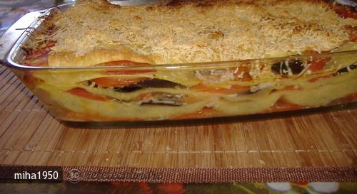 Lasagna cu Vinete si Ton