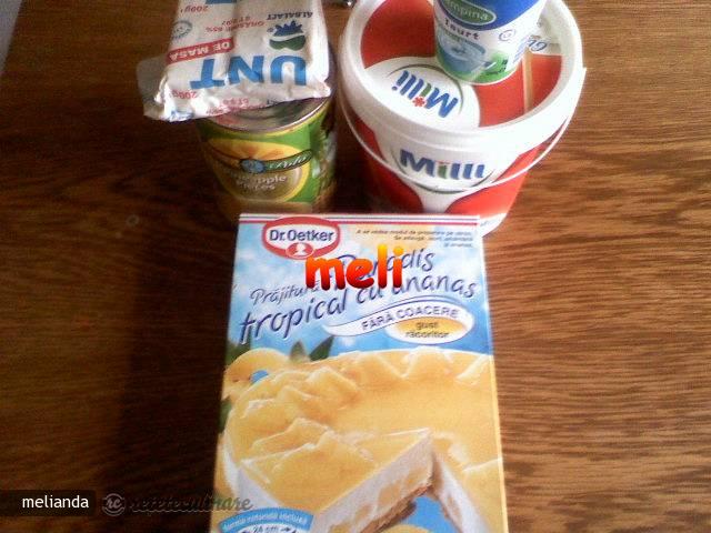 Deliciu Tropical cu Ananas (de la Dr. Oetker)