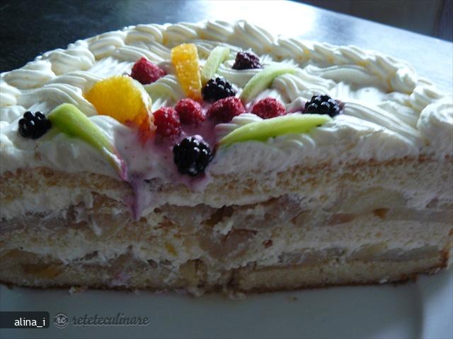 Tort cu Mere si Frisca