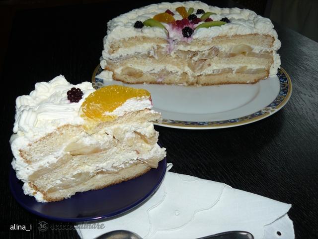 Tort cu Mere si Frisca