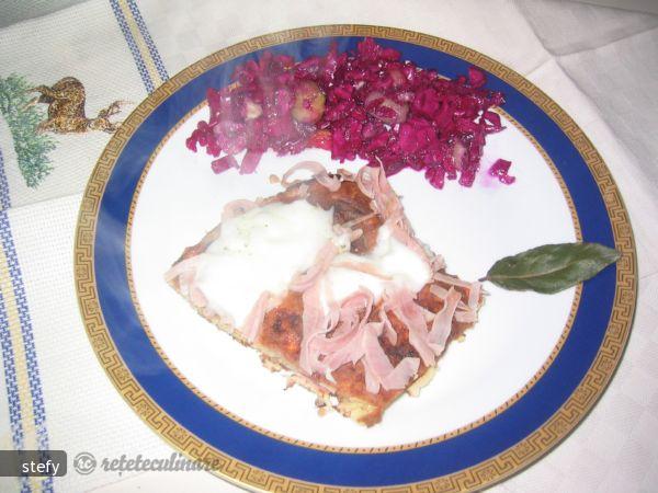 Omleta cu Prosciutto si Mozzarella (fritata)