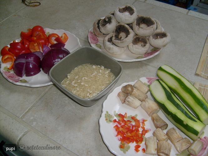 Kabobs de Legume cu Orez