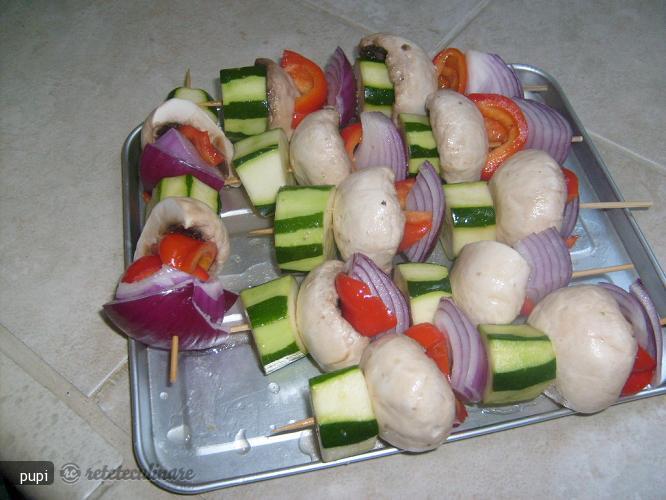 Kabobs de Legume cu Orez