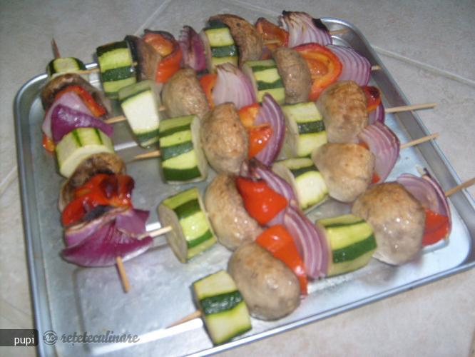 Kabobs de Legume cu Orez
