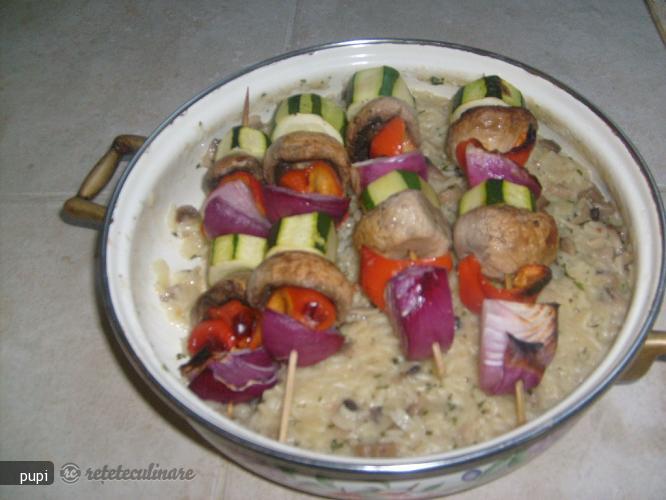 Kabobs de Legume cu Orez