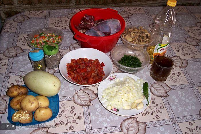 Iepure Salbatic cu Legume