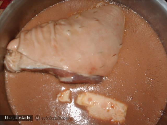 Ciolan in sos de vin cu mustar