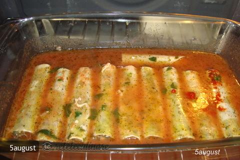 Cannelloni cu spanac si ricotta