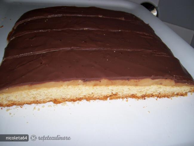 Prajitura cu caramel si ciocolata