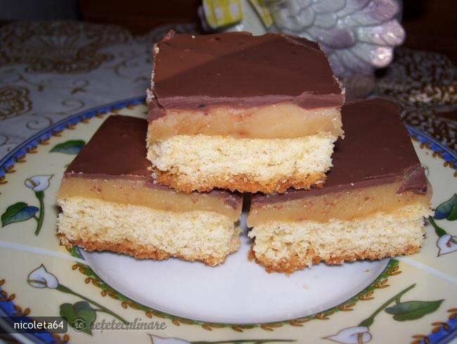 Prajitura cu caramel si ciocolata