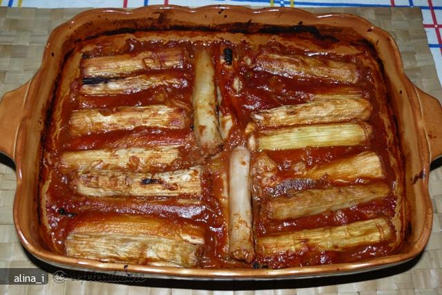 Praz umplut cu tocatura de carne