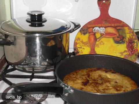 Vitel cu sos de ciuperci si rösti