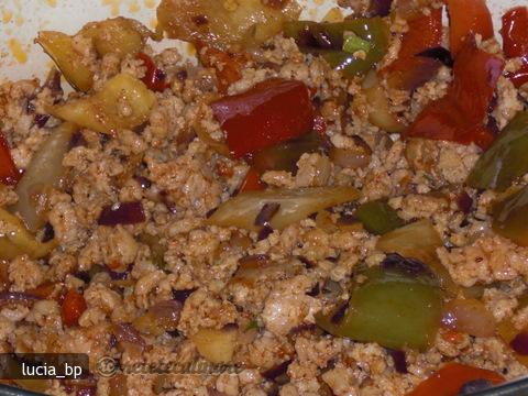 Tarta cu Ardei si Carne Tocata