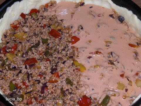 Tarta cu Ardei si Carne Tocata