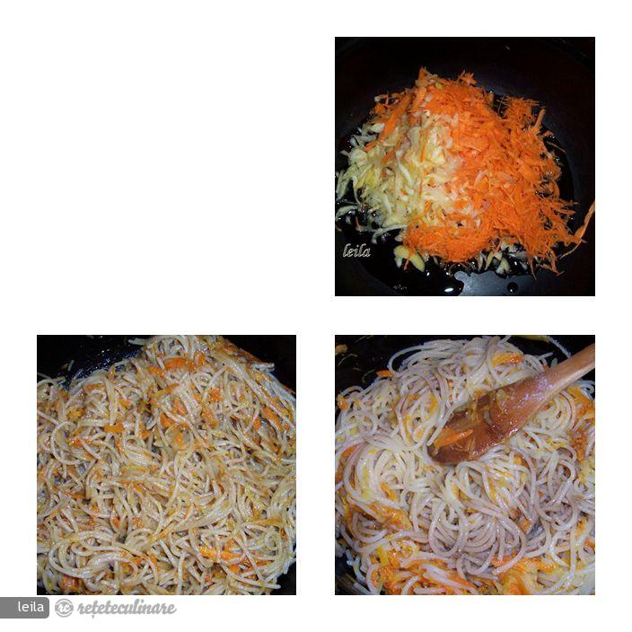 Pui Chinezesc cu Miere si Spaghete Prajite- Mezes Csirke