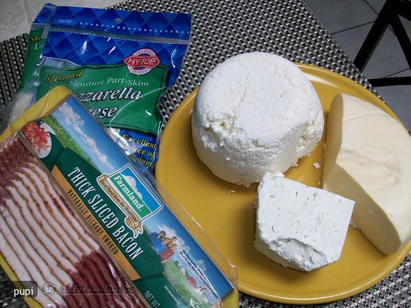 Mamaliga cu Bacon si Branza la Cuptor