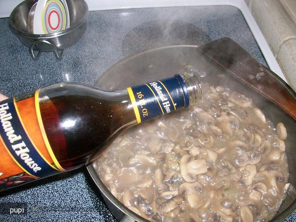 Pui cu Ciuperci si Vin Marsala