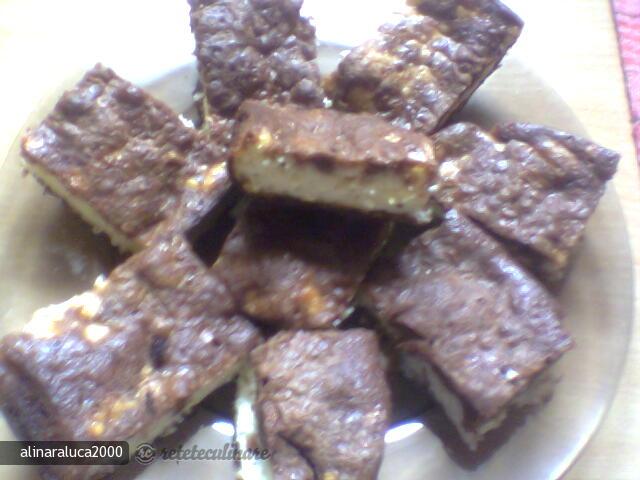 Prajitura cu branza dulce si cacao