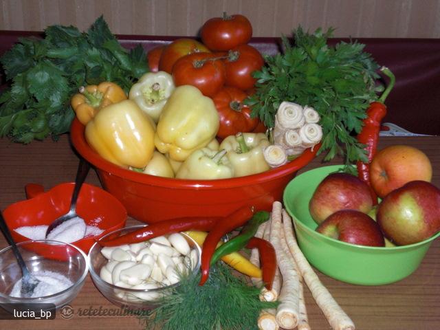 Agica-sos de Legume Picant, Pentru Iarna
