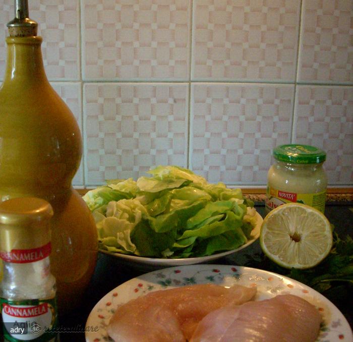 Salata Verde cu Piept de Pui