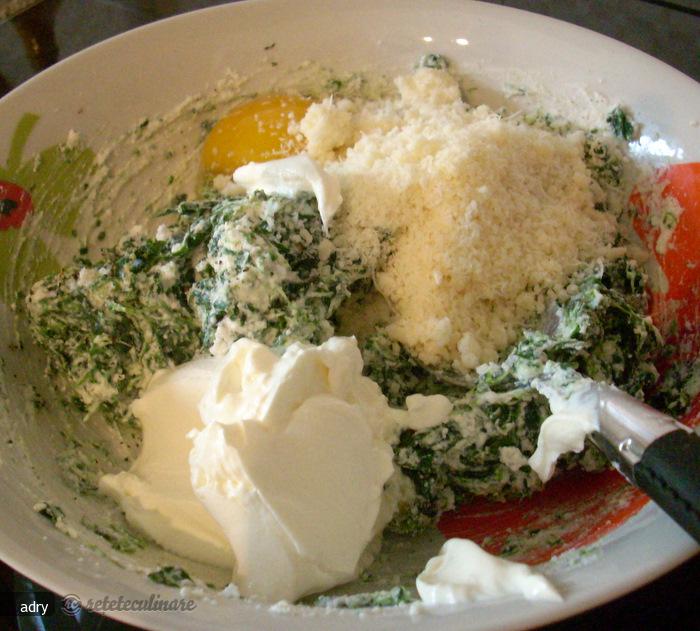 Cornulete cu Spanac si Ricotta