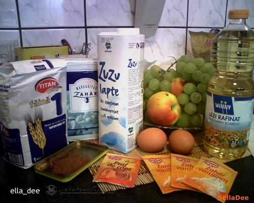 Prajitura cu Struguri si Branzica